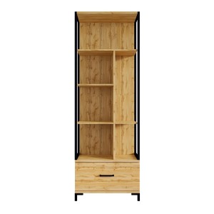 Ensemble Bibliothèque et Console extensible en Bureau avec nombreux rangements collection JASPER.