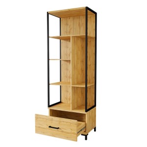 Ensemble Bibliothèque et Console extensible en Bureau avec nombreux rangements collection JASPER.