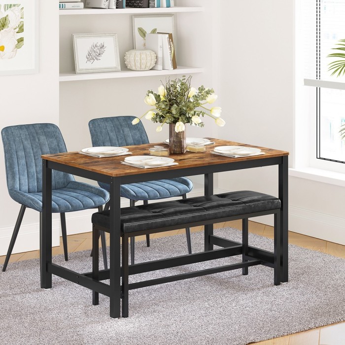 Table à manger 4 places style industriel collection TAMPA.