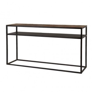 Console de salon style industriel en bois massif. Collection MODENE