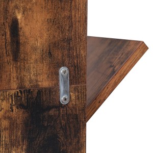 Bibliothèque arbre style rustique collection AUSTIN. Coloris bois foncé.