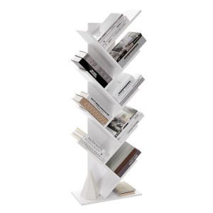 Bibliothèque arbre style design collection AUSTIN. Coloris blanc.