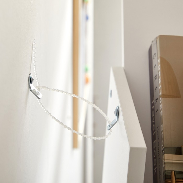 Bibliothèque arbre style design collection AUSTIN. Coloris blanc.