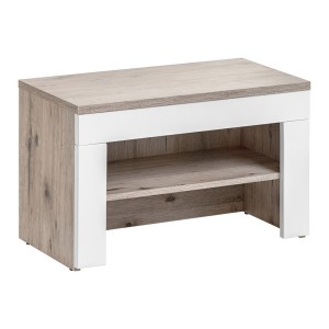 Meuble d'entrée - ONYX 3 - Coloris chêne et blanc