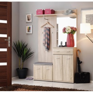 Meuble d'entrée - ARIA 2 - Coloris chêne