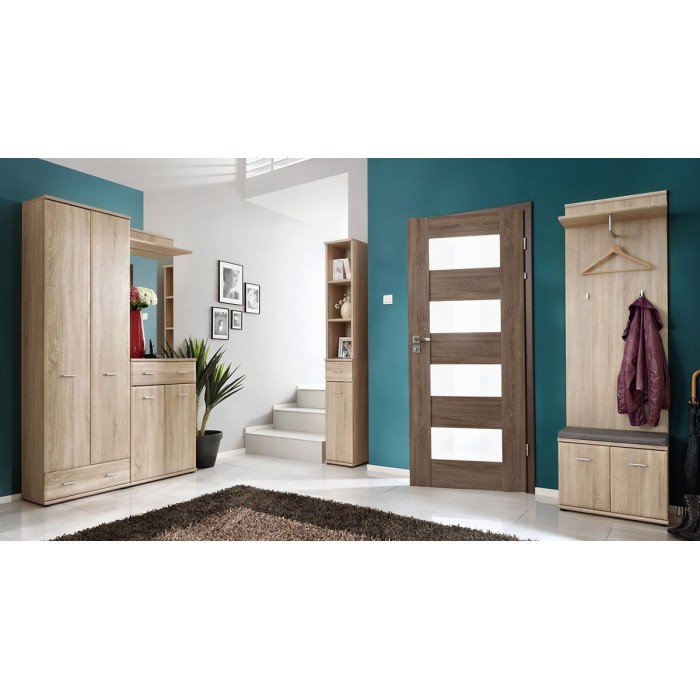 Meuble d'entrée - ARIA 4 - Coloris chêne