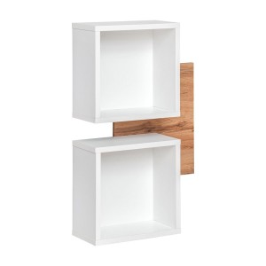 Meuble d'entrée - TORTH 3 - Coloris chêne et blanc