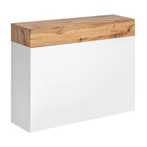 Meuble d'entrée - TORTH 5 - Coloris chêne et blanc