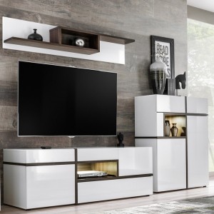 Etagère design 150cm collection CRISS. Meuble déco, moderne et design pour votre salon.