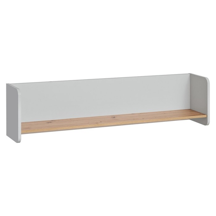 Etagère pour chambre ado ou enfant. Collection BIBOU. Coloris gris et chêne