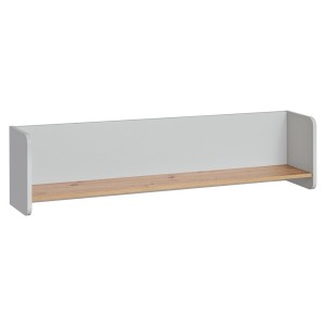 Etagère pour chambre ado ou enfant. Collection BIBOU. Coloris gris et chêne