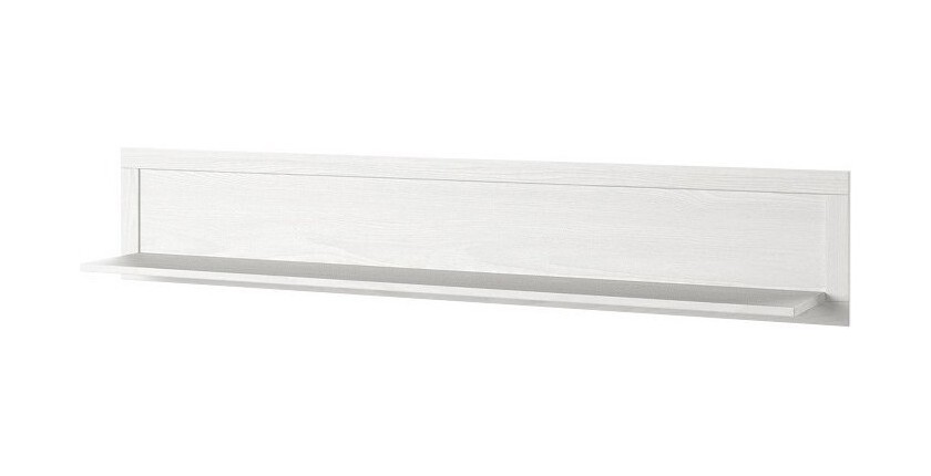 Étagère murale 180cm coloris frêne blanc. Collection ASSIA.