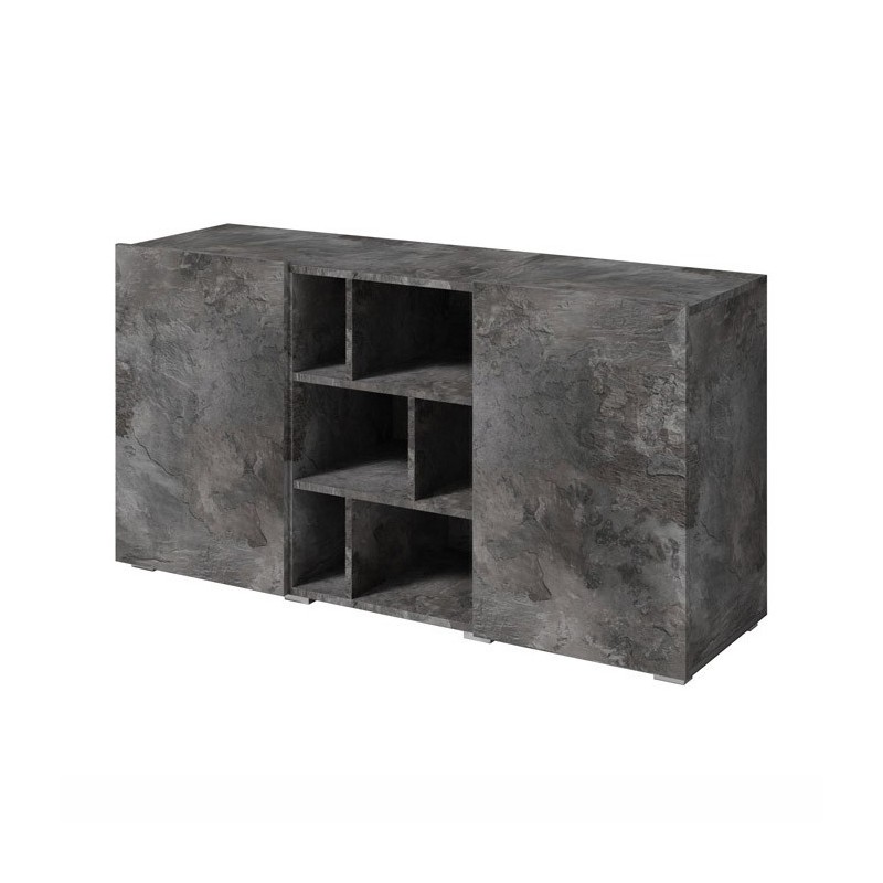 Buffet 130cm style design collection NARVA. Coloris ardoise.