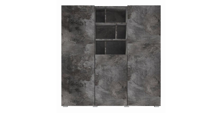 Buffet haut 130cm style design collection NARVA. Coloris ardoise.