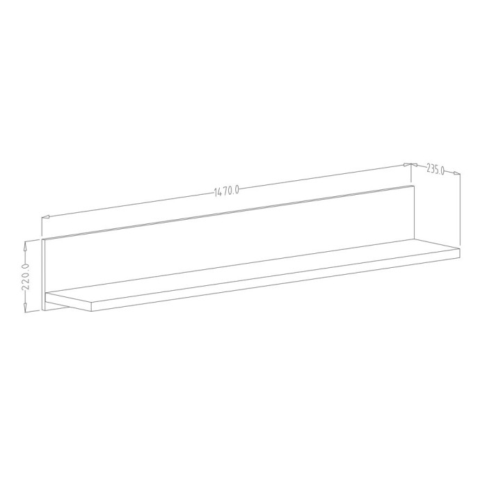 Ensemble de 6 meubles de salon collection DARWIN. Couleur chêne foncé et noir.