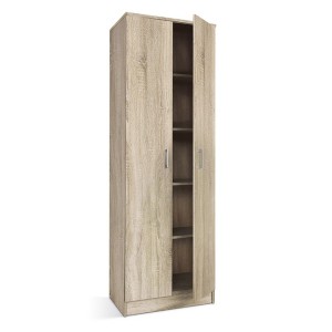 Armoire de rangement REY 80cm, idéal pour votre entrée, votre buanderie ou encore votre salle de bain.