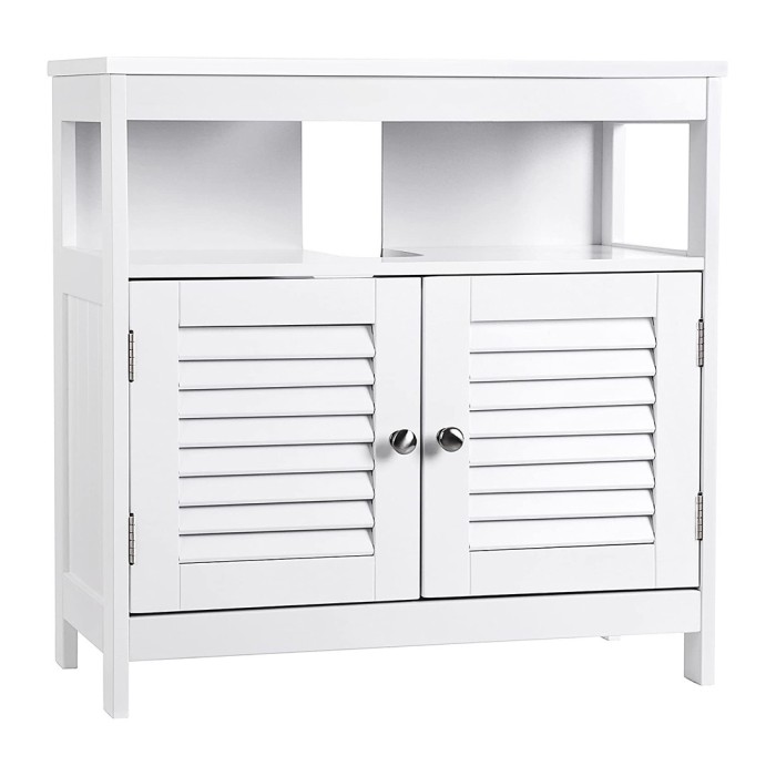 Meuble sous lavabo coloris blanc collection CLEAN - Meuble de salle de bain