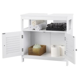 Meuble sous lavabo coloris blanc collection CLEAN - Meuble de salle de bain