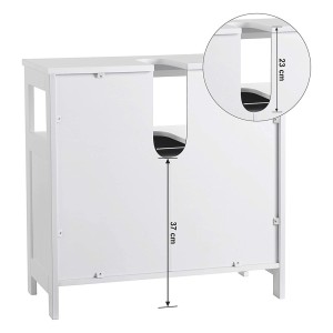 Meuble sous lavabo coloris blanc collection CLEAN - Meuble de salle de bain