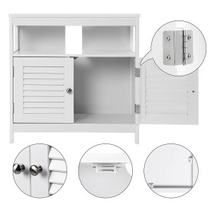 Meuble sous lavabo coloris blanc collection CLEAN - Meuble de salle de bain