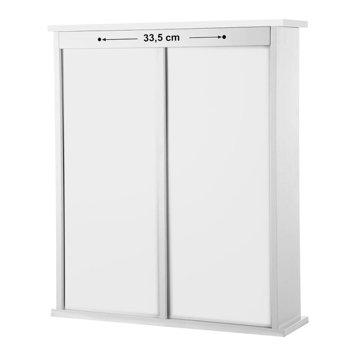 Armoire suspendue pour salle de bain coloris blanc collection CLEAN