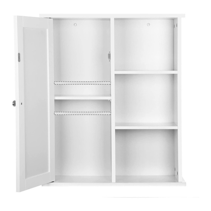 Armoire suspendue pour salle de bain coloris blanc collection CLEAN