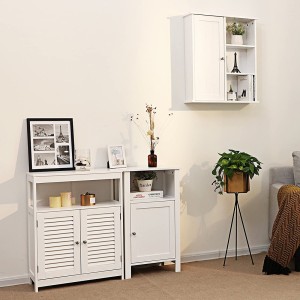 Armoire suspendue pour salle de bain coloris blanc collection CLEAN