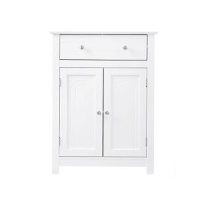 Placard de salle de bain un tiroir et deux portes coloris blanc collection CLEAN