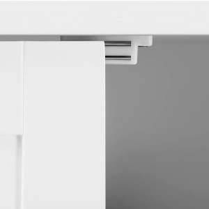 Placard de salle de bain collection CLEAN coloris blanc. Deux portes battantes