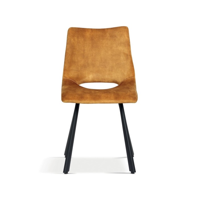 Chaises de salle à manger en cuir PU or MIMI