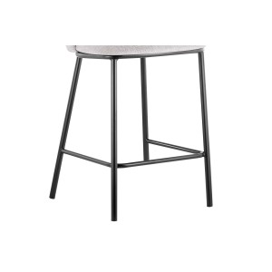 Chaise de comptoir 'Arthus' Tissu Beige, dimensions : H88.5 x L53 x P50.5 cm