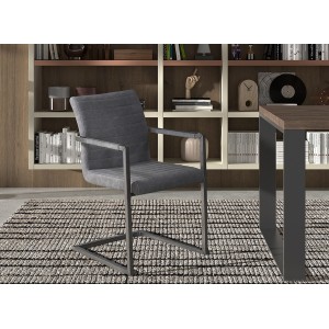 Chaise 'Brigotte' PU Gris Vintage