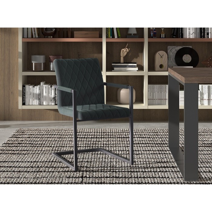 Chaise 'Brigotte' Velours Vert