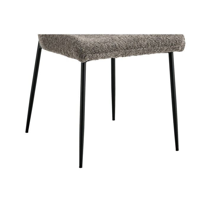 Chaise revêtement Bouclé pour salle à manger coloris Sable. Collection LISE