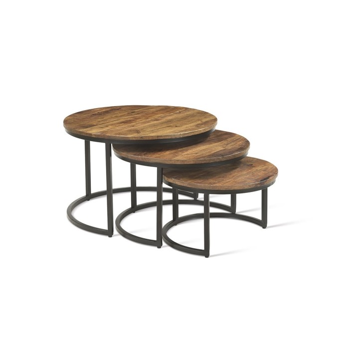 Table basse collection ARNOLD marron-bois.