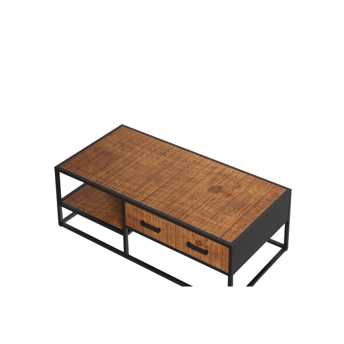 Table basse collection MADEIRO marron-bois.