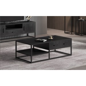 Table basse collection MADEIRO noir.