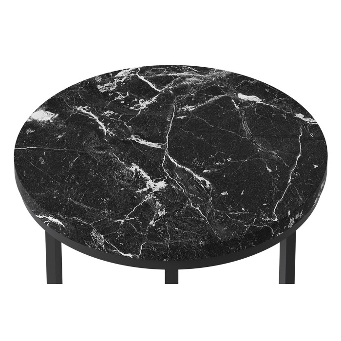 Table d'appoint JOURNA marbre noir