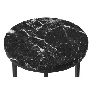 Table d'appoint JOURNA marbre noir