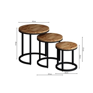 Table basse collection PLATO mangolia.