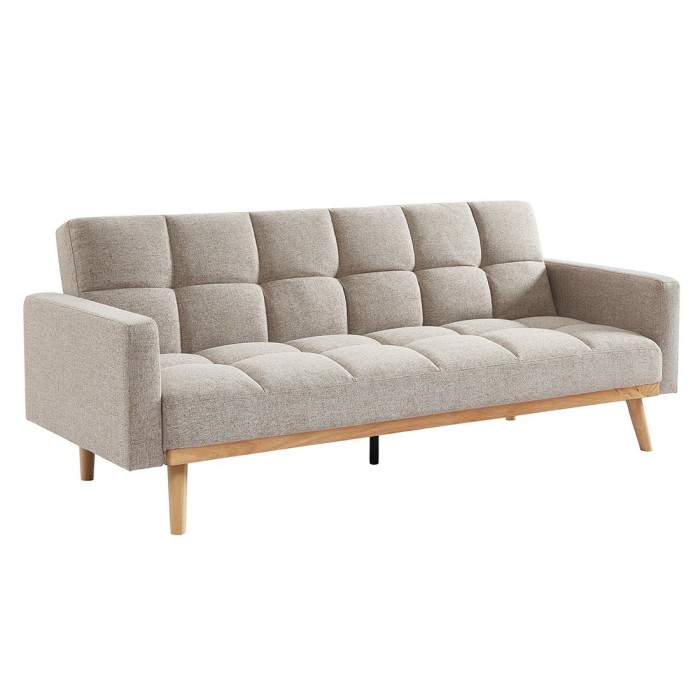 Canapé lit 3 places convertible beige collection ADONA