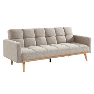 Canapé lit 3 places convertible beige collection ADONA