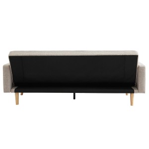 Canapé lit 3 places convertible beige collection ADONA