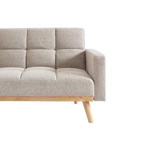 Canapé lit 3 places convertible beige collection ADONA