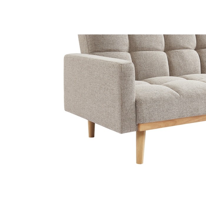 Canapé lit 3 places convertible beige collection ADONA