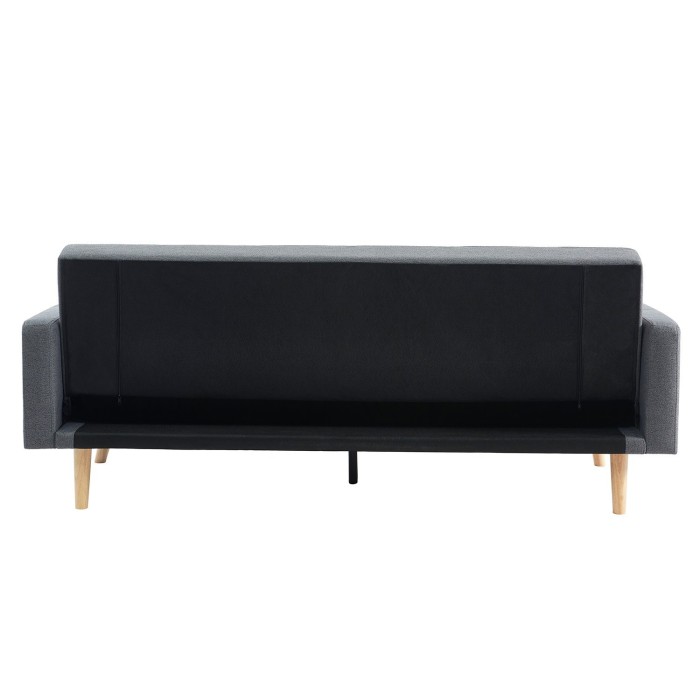 Canapé 3 places convertible gris ADONA