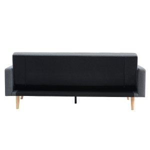 Canapé 3 places convertible gris ADONA