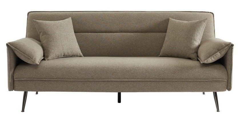 Canapé 3 places convertible beige collection SILAS