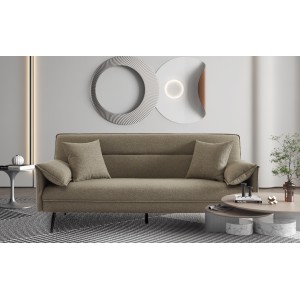 Canapé 3 places convertible beige collection SILAS