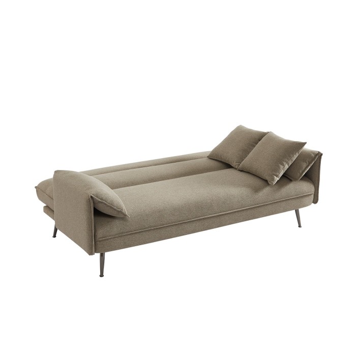 Canapé 3 places convertible beige collection SILAS